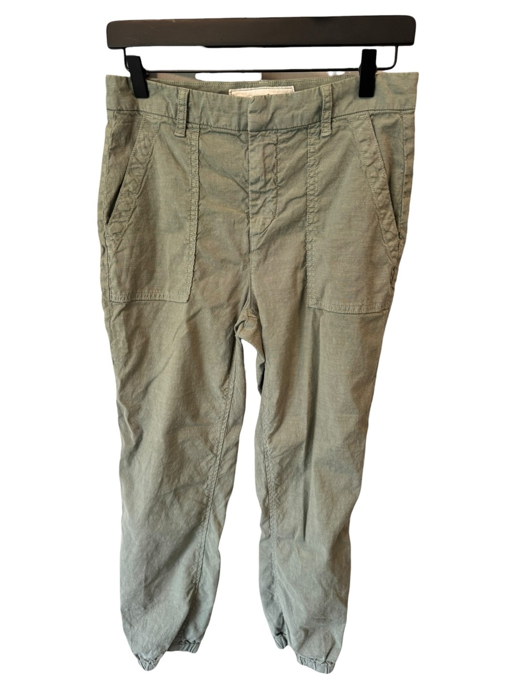 Frank & Eileen Jameson Jogger Pants Linen Sage Green 2 - Picture 3 of 7